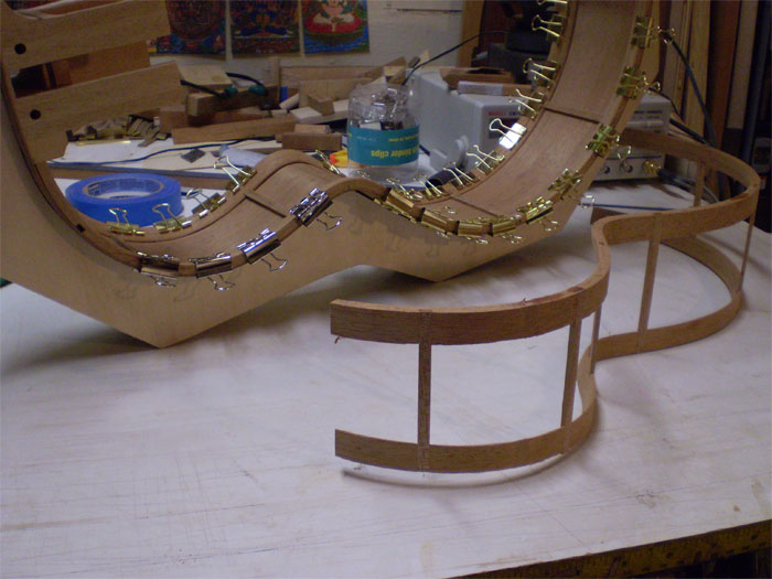dry fit the linings with clips
